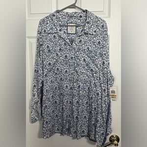 Style & Co. Weekender Flora Button Down - 3X NWT